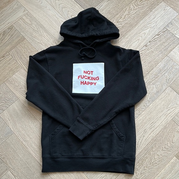 anti social social club - not fucking happy sweater - Picture 1 of 3